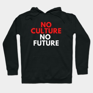 No Culture No Future Save The Art Design Hoodie